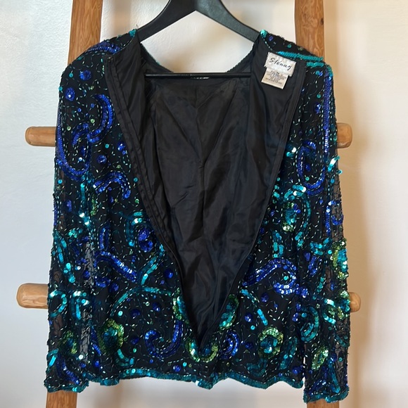 VINTAGE! Stenay Sequins Top - Picture 7 of 9